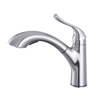 Pelican PL-8222 Single Hole Pull Down Kitchen Faucet - Brushed Nickel